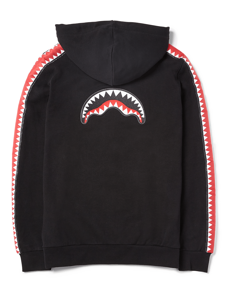 SHARKTRACK SPUCCI ZIPUP HOODIE (BLACK) - Image 2