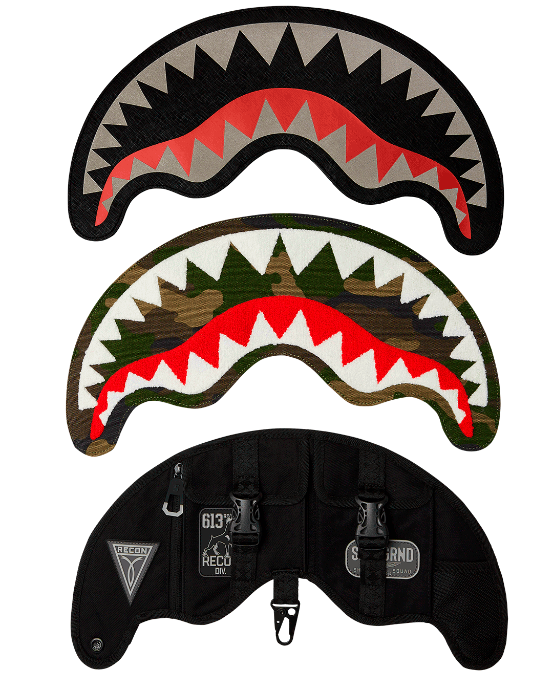 VELCRO SHARK - 3 INTERCHANGEABLE SHARKS BACKPACK (DLXV) - Image 20