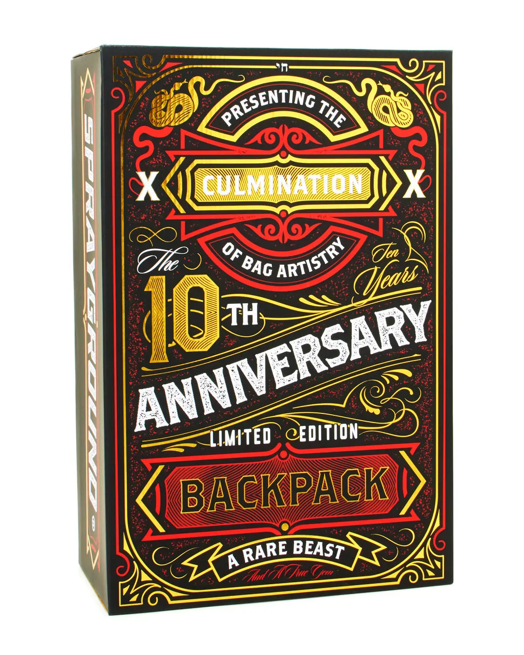 THE 10 YEAR HUSTLE BACKPACK. MYSTERY BOX. NUMBERED 1 OF 100