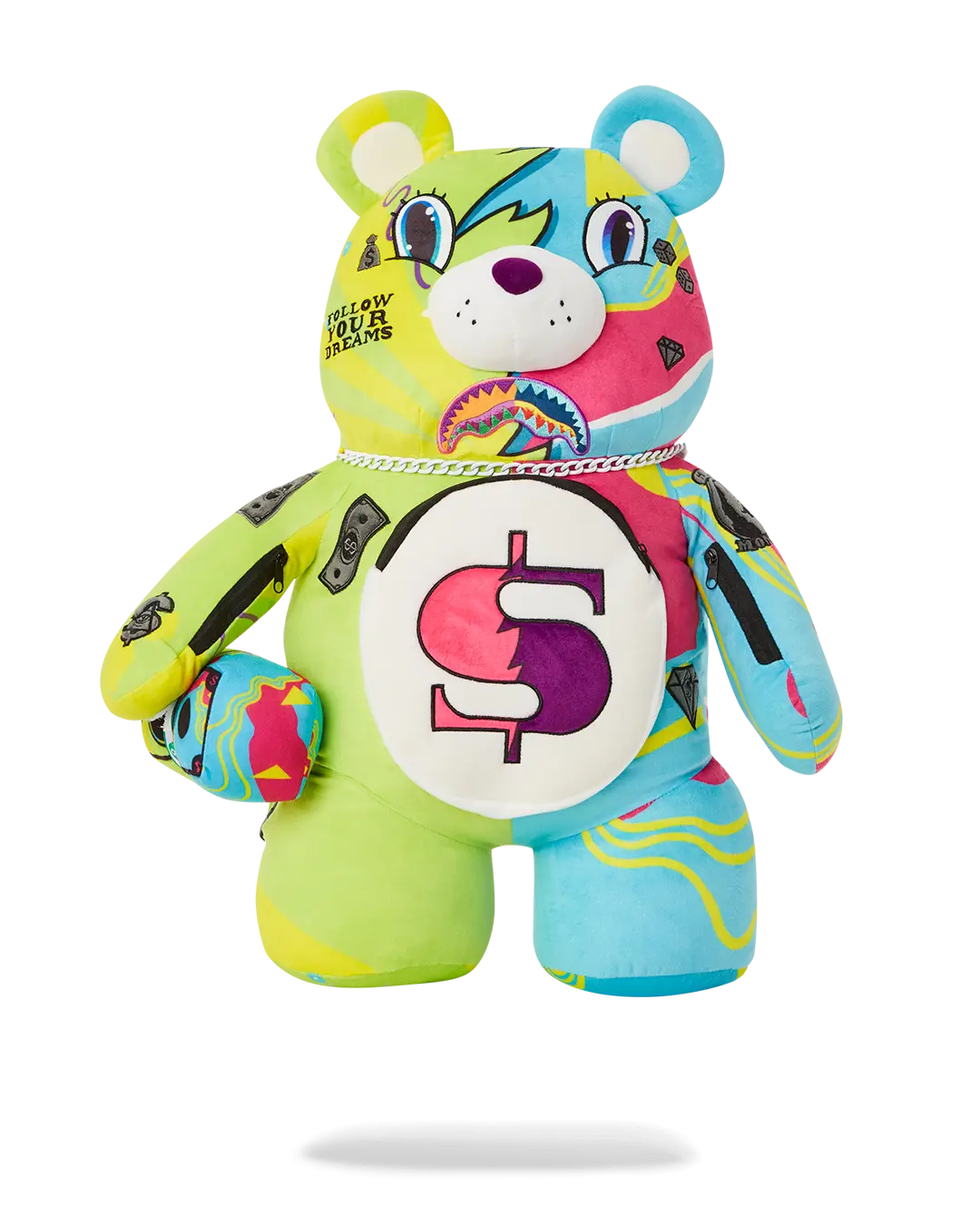 SUPER WEIRD MONEYBEAR TEDDYBEAR BACKPACK